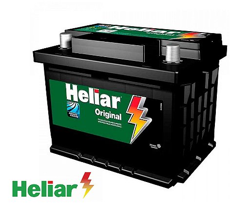 Bateria Heliar 50Ah  – HG50JD (Cx.Alta) – Livre de Manutenção