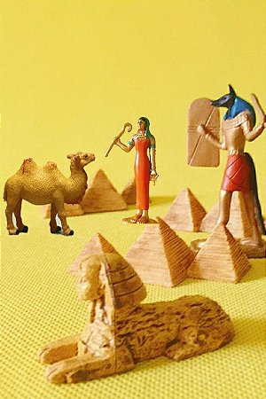 Miniaturas e flashcards Antigo Egito