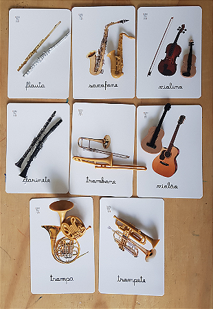 Miniaturas e flashcards Instrumentos musicais
