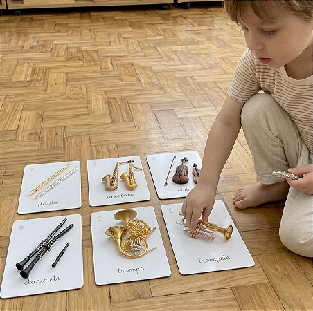 Miniaturas e flashcards Instrumentos musicais