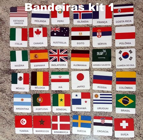 Flashcards Bandeiras do Mundo