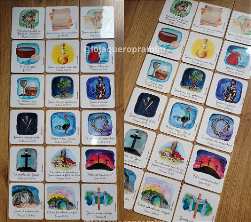 Flashcards Páscoa Cristã - Semana Santa