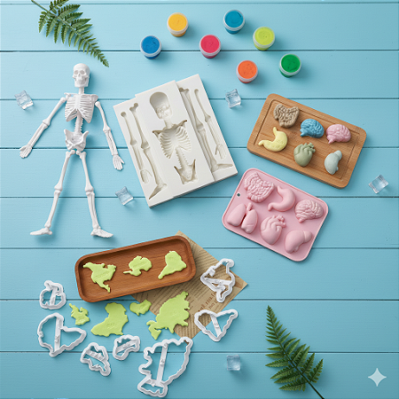 Moldes de silicone para massinha ou biscoito