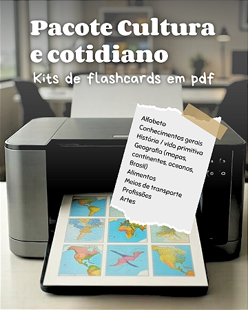 Pacote flashcards Cultura & Cotidiano - arquivos digitais pdf