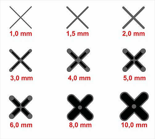 Espaçador Plástico Cruzeta