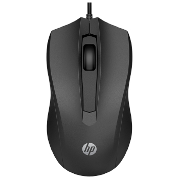 Mouse Com Fio Hp 100 Preto - 6vy96aa Abm