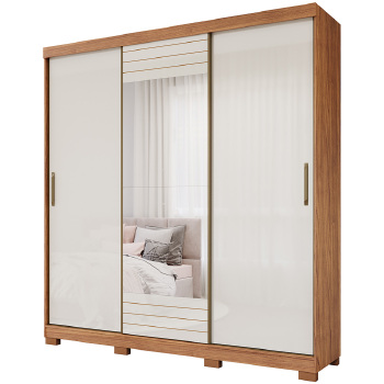 Roupeiro Panan Buzios 100  Mdf 3pts 4 Gvs - 40010129-0172 - PC / 4