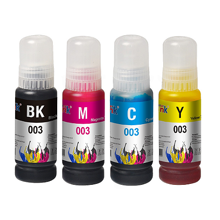 Tinta Compatível Epson T504 | T544 | Star Ink 70ml | Kit com 4 Unidades
