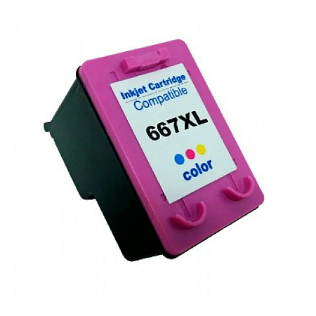 Cartucho de Tinta Compatível HP 667XL Color 13ml Ollix