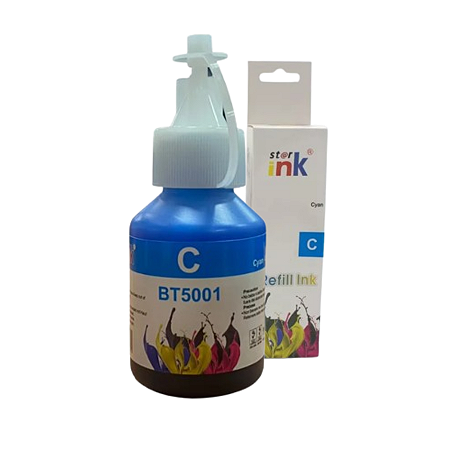 Tinta Compatível Brother Ciano | Com Caixa | BT6001 | BT5001 | Star Ink  | 45ml