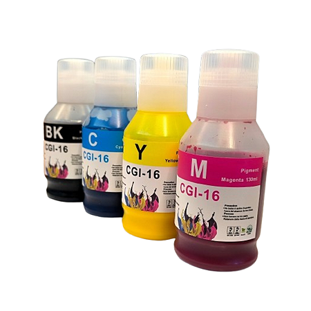 Kit Tinta Pigmentada Compatível Canon GI-16 | CMYK | GI16 | Gi16 | Star Ink