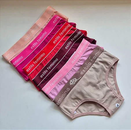 CALCINHA ALGODAO INFANTIL