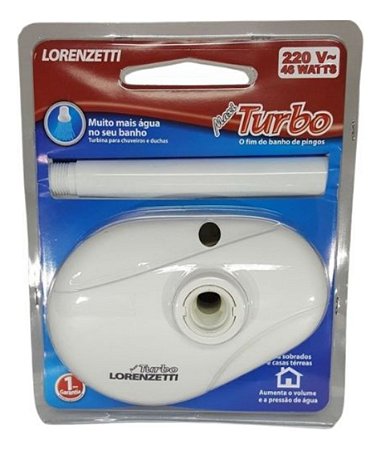 Pressurizador Maxi Turbo Para Chuveiro 220V Branco Lorenzetti