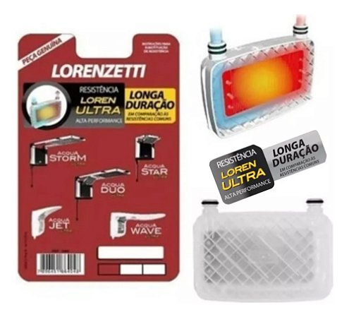 Resistência Acqua Duo Ultra Storm 220V 7800W 3065B Lorenzetti