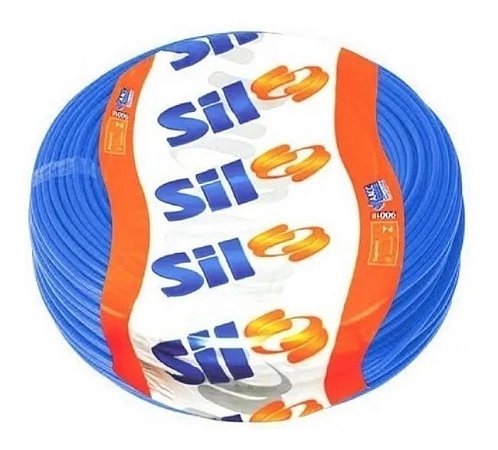 Fio Cabo Flexível 2,5MM Azul 750V Rolo 100 Metros Sil