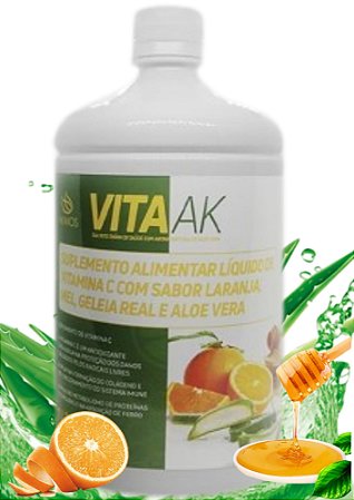 SUCO DA BABOSA SUPLEMENTO ALIMENTAR VITA AK AKMOS 01 LITRO