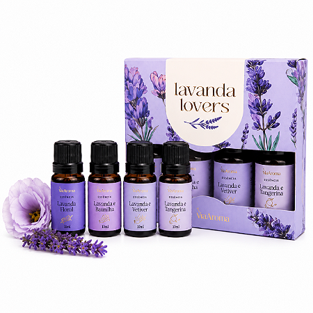 Kit Essências Lavanda Lovers – Coleção Exclusiva Via Aroma