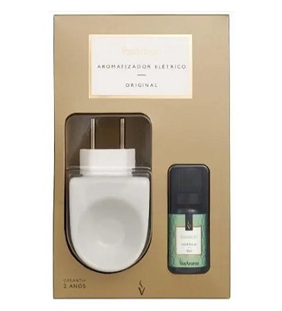 Kit Difusor Ceramica Original com 01 Essencia Via Aroma.