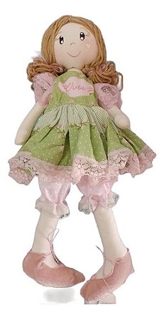 Boneca De Pano Artesanal Vida 43 Cm
