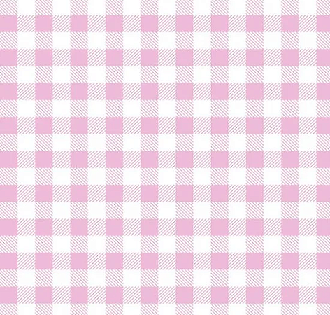 Tricoline Xadrez Smart, Rosa e Branco, 50 x150 cm, Caldeira