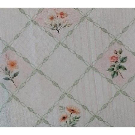Tecido Tricoline Digiital Fernando Maluhy com Estampa Floral 50 x 150 cm