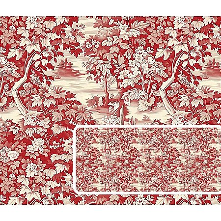 Tecido Tricoline Digital Fernando Maluhy Coleção Vintage Toile de Jouy 50 x 150 cm