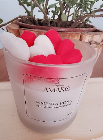 Vela aromática corações - 265ml
