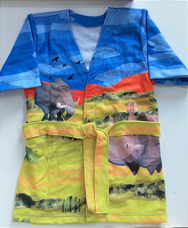 Roupão Infantil Menino -  Amigos da Savana