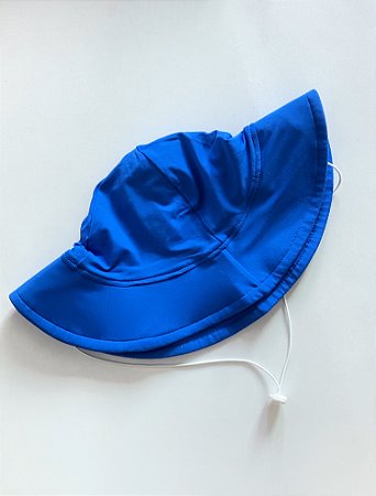 Chapéu Infantil de proteção solar  - cor rosa bebê, azul piscina ou azul royal