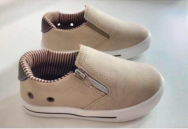 Tênis Slip on zíper Menino
