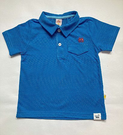 Camisa Polo Infantil Azul  Menino