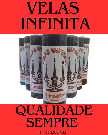 Vela votiva ( PRETA ) kit com 12 Velas