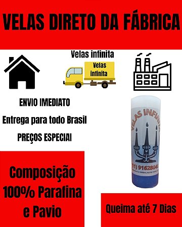 Vela Votiva (BR/AZC) Kit Com 12