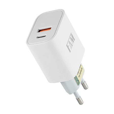 Fonte  1USB - 1TIPO C 20W FCA-PD29 ANATEL