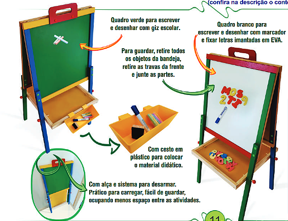 Lousa Portátil Magnética.