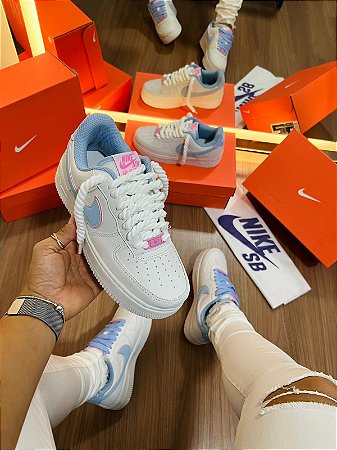 Nike AF1 Branco e Azul