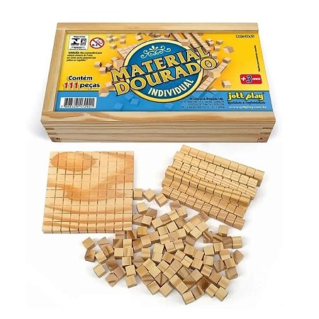Material Dourado 111 Peças Madeira Pedagógico Montessori