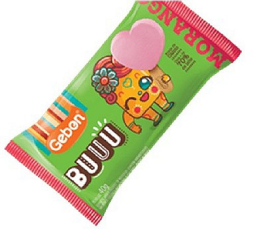 Picole Buu Coracao Morango