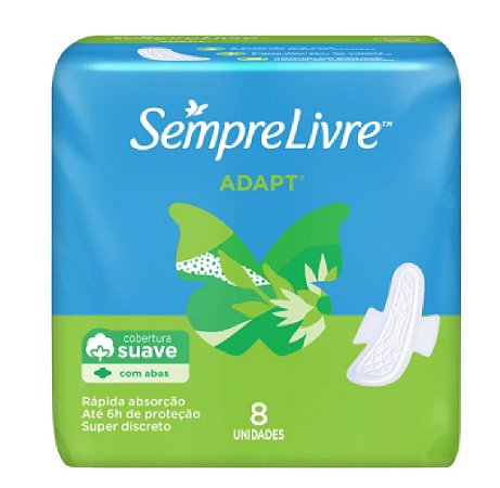 Absorvente Sempre Livre Adapt Com Abas