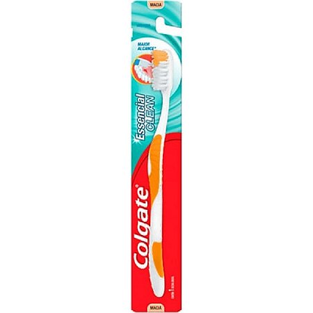 Escova Dental Colgate Essencial Macia Laranja