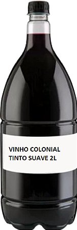 Vinho Colonial Tinto Suave  2l