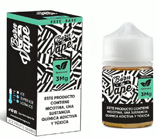 Juice Born To Vape Buble Mint 3mg 60ml