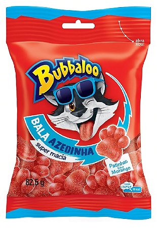 Bubaloo Bala Azendinha Morango 80g