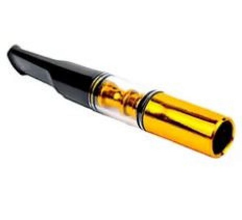 Piteira P/ Cigarro Dourada Reutilizavel