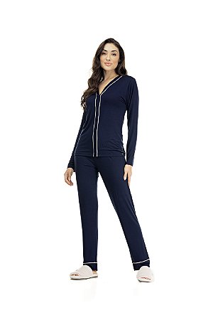 Pijama Americano Longo Liso