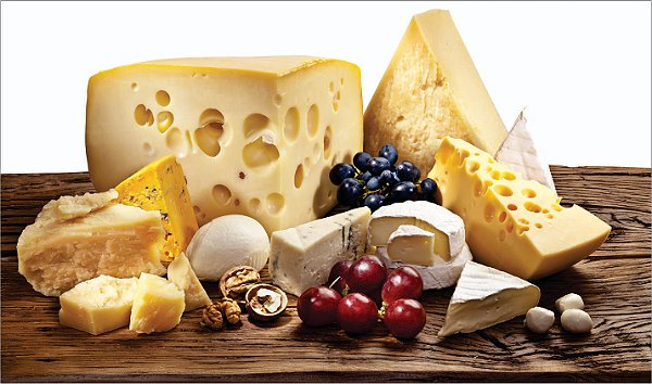 Vinil Adesivo Decorativo Tema Queijos - 120x70 cm