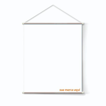 Banner Lona Branca para Projeção 100x100 Cm