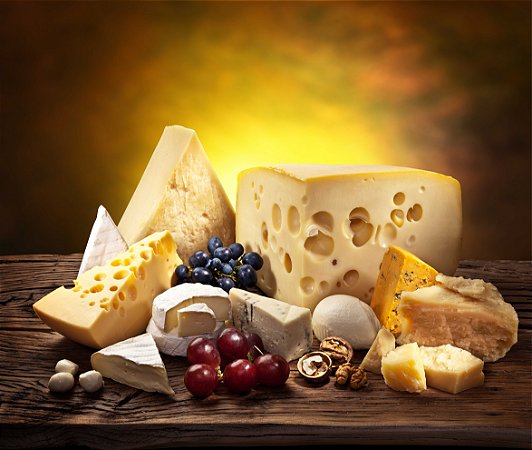 Vinil Adesivo Decorativo Tema Queijos 80x70 cm