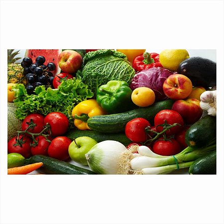 Vinil Adesivo Decorativo Tema Hortifruti 100x60 cm