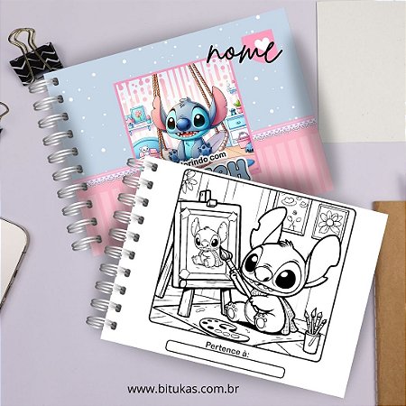 Livro de colorir Stitch